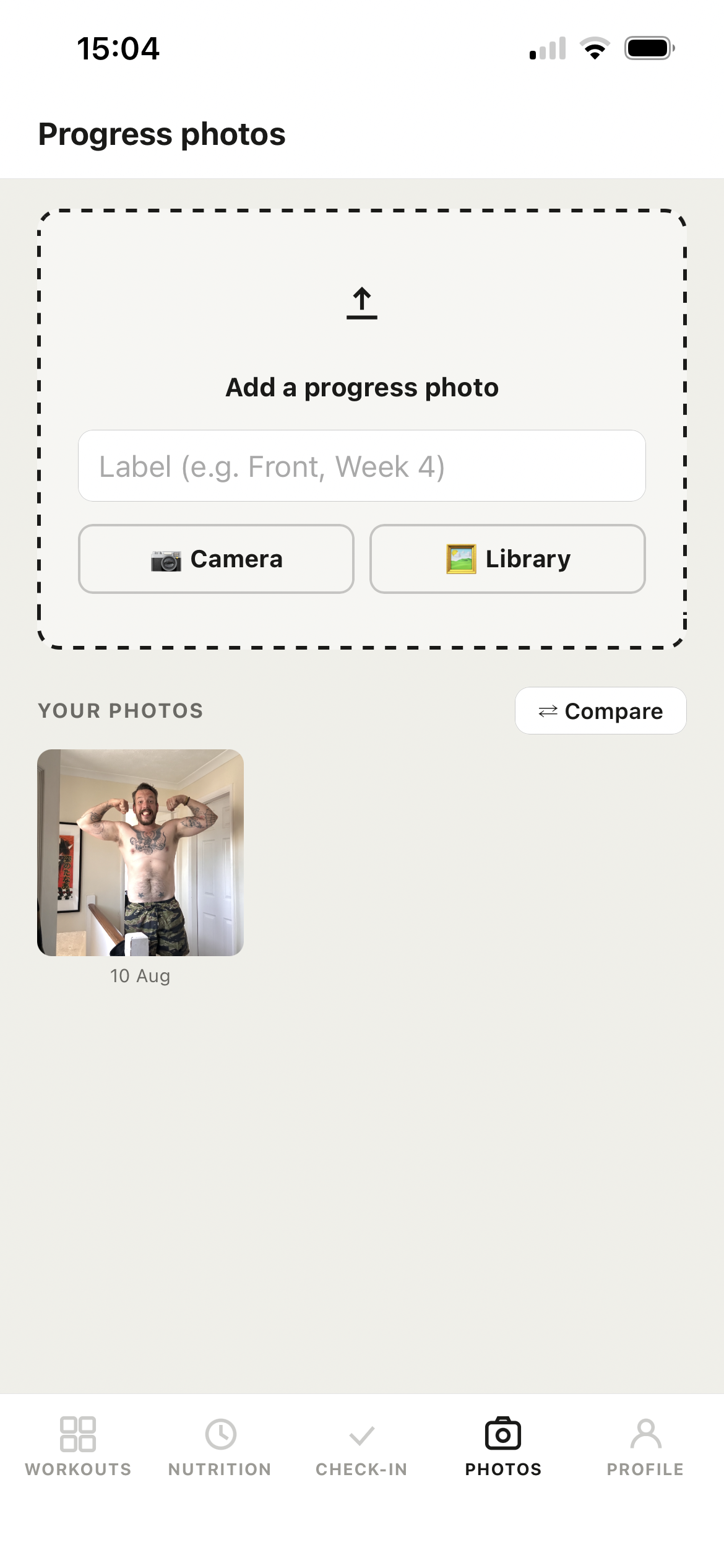 Progress photos